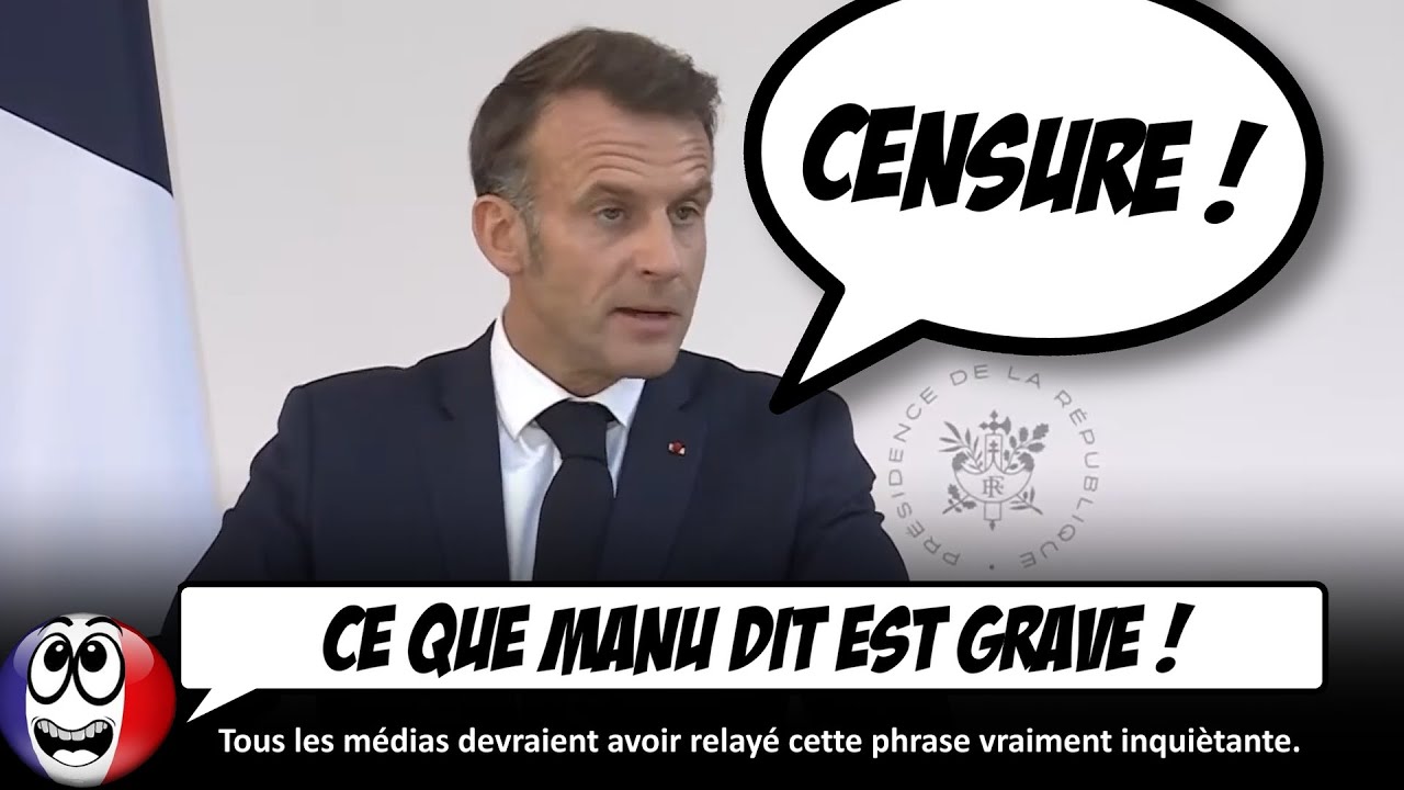 ⁣La phrase TRÈS INQUIÉTANTE dans le discours de Macron, que PERSONNE n'a relevé.
