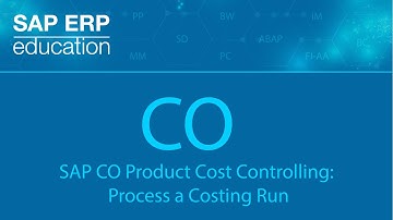SAP CO Product Cost Controlling: Process a Costing Run