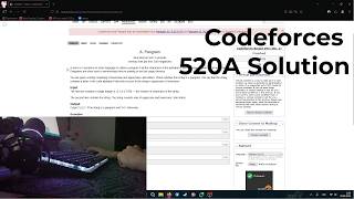 Codeforces | Python | Rated 800 | no talking | 520A