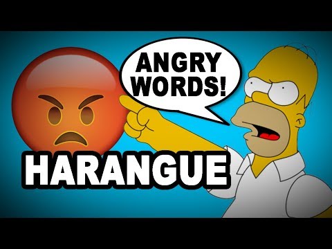 🗣️ Learn English Words: HARANGUE - Meaning, Vocabulary with Pictures and Examples