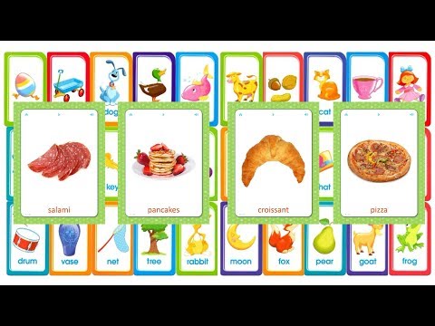 Flashcards for kids - Food - help your child learn basic words in English.