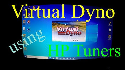 How to use Virtual Dyno  with HP Tuners