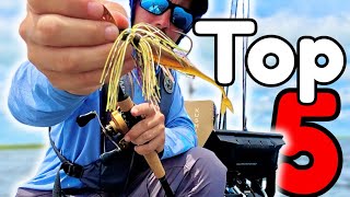 My Top 5 Florida Bass Fishing Lures!