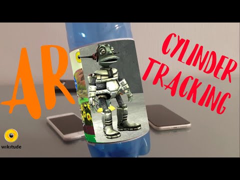 Augmented reality tutorial  - Alien world in a Cylinder Target (Wiktude SDK)