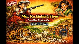 Class 10 Mrs  Packletide's Tiger  A Satirical One Shot Explained #cbse #education #class10 #english