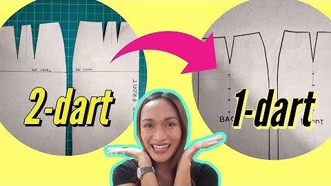 How to Convert Basic Skirt to One Dart Skirt Foundation | Pattern Making Tutorial | Paano Magtahi