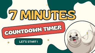 SEAL COUNTDOWN ! 7:00 🦭 Seal timer from 7 minutes to zero in minutes and seconds / 420"' - 0