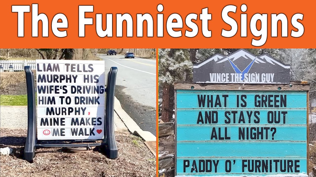 The Funniest Signs That Will Have You Bursting With Laughte || Daily Joy