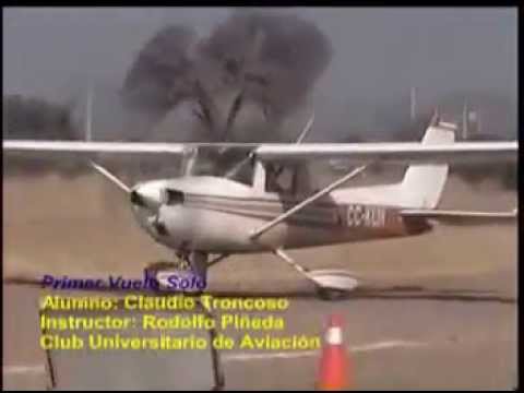 Primer Vuelo Solo Claudio Troncoso www.cua.cl