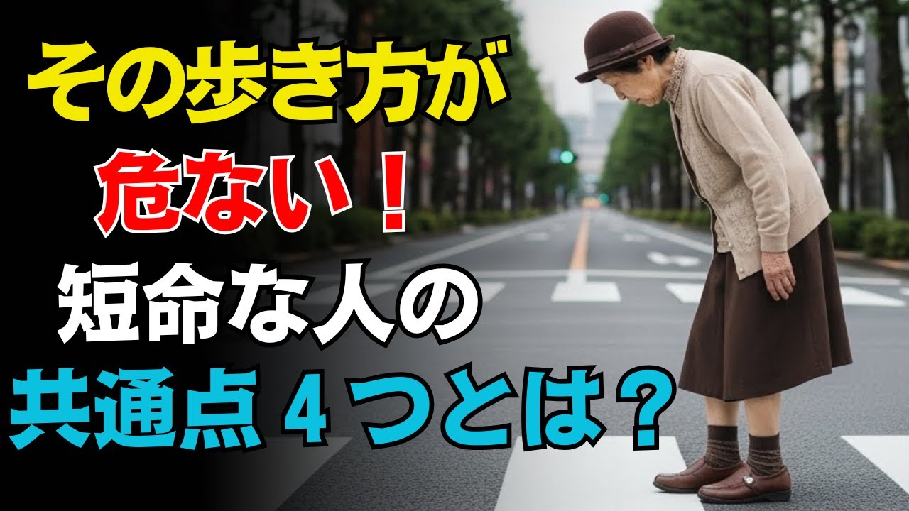 歩き方で寿命が分かる？短命な人に共通する4つの特徴とは