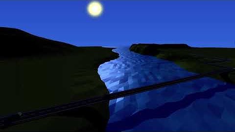 Moving sun shader made with x64 assembly and directx