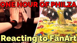 Philza Reacting to Fan Art for 1 hour in the Museum on QSMP Minecraft with Tallulah & Chayanne Philza Reacting to Fan Art for 1 hour in the Museum on QSMP Minecraft with Tallulah & Chayanne