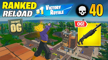 High Elimination Solo vs Squads RANKED Win Gameplay (Fortnite Reload)