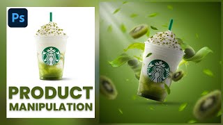 Starbucks Product manipulation in Photoshop | advertising poster design | photoshop tutorial