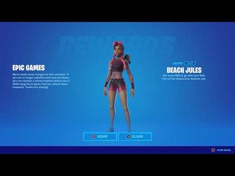 ALL Players Got Beach Jules For FREE? Can You Refund It For 1,200 V-Bucks Back?