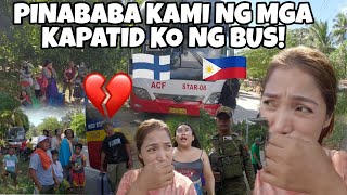 GRABE ANG NAGYARI SAMIN😢PINABABA KAMI NG BUS PATI MGA KAPATID KO!PINAS VLOG🇵🇭❤️🇫🇮