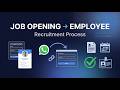 Recruitment Process Module | Job Opening to Employee Creation Workflow | HR ERP Software Demo