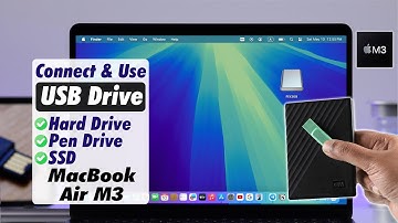 MacBook Air M3 How To Connect USB Flash Drive! [Use/Access]