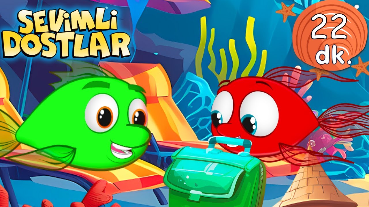 Kırmızı Balık Yaz Tatilinde🏖️ Sevimli Dostlar Bebek ve Çocuk Şarkıları🌞