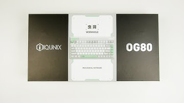 IQUNIX OG80 WORMHOLE 😏 - Unboxing and click | ASMR (4K)