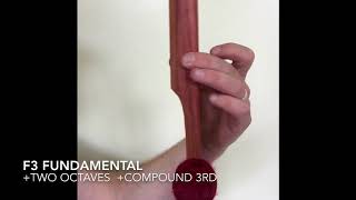 Marimba bar harmonics