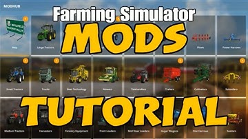 How to install Mods tutorial console farming simulator 17 & 19 modhub fs19 fs17