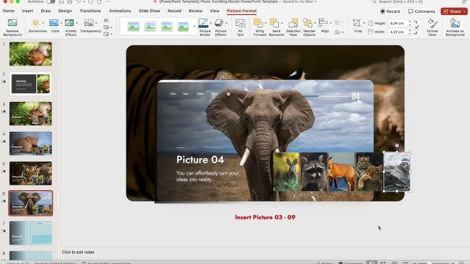 demonstration of smooth scrolling effect using morph transition with website mockup