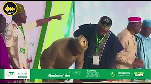 The Moment Peter Obi, Tinubu, Atiku, Others Sign 2nd Peace Accord