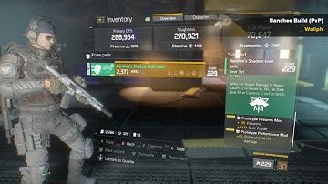 The Division 1.4 Update/ Banshee PvP Build/ 288k DPS/ 270k Toughness/ 70k Skill/ Dark Zone Gameplay
