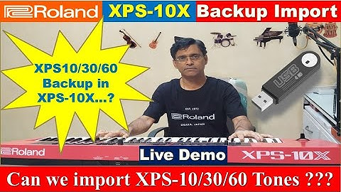Import Roland XPS10/30/60 Tones Backup in New Roland XPS-10X ? || Live Demo #RolandXPS10X