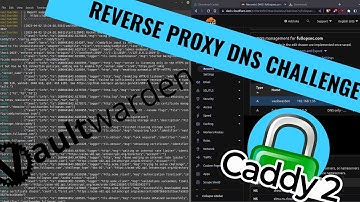 Caddy reverse proxy: SSL certificate via DNS challenge for Vaultwarden