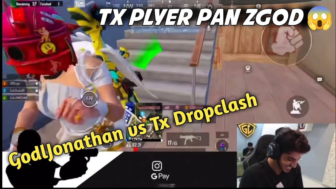 Tx Player Fist ZGod 😱| Godl vs Tx Dropclash fight - YouTube