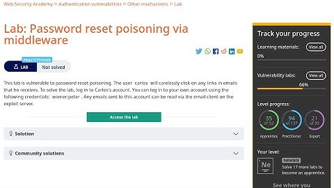 Web Security Academy | Authentication | 11 - Password Reset Poisoning Via Middleware