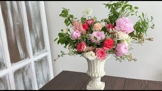 센터피스 플라워레슨 핑크작약 / centerpiece flowerlesson