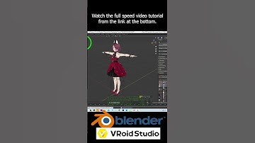 Vroid Studio to Blender 4.3 with Facial Shape Key Full Tutorial #Blender #vroid #vrm #tutorial