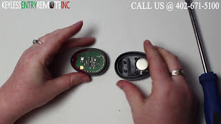 How To Replace A 2002 - 2007 Buick Rendezvous Key Fob Remote Battery