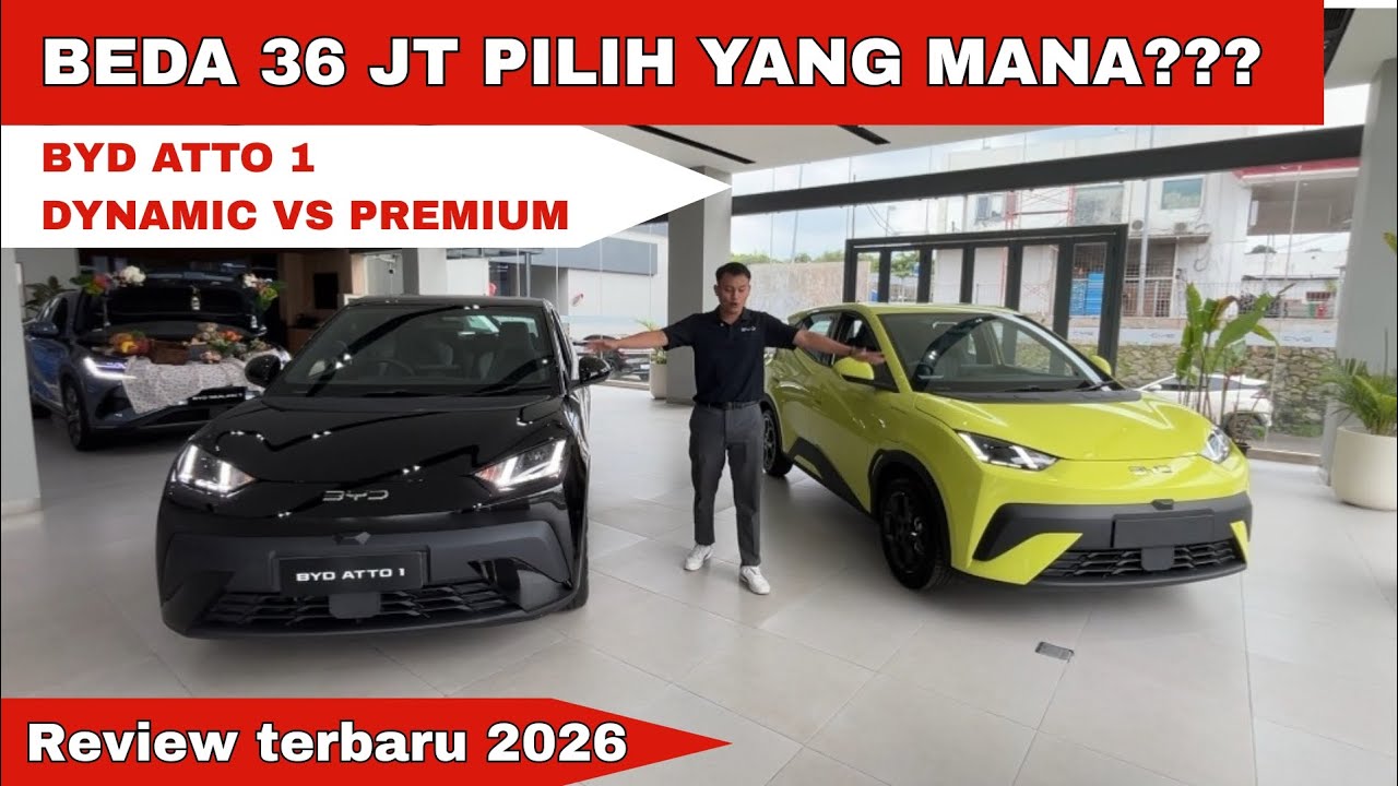 PERBEDAAN BYD ATTO 1 DYNAMIC DAN PREMIUM. 