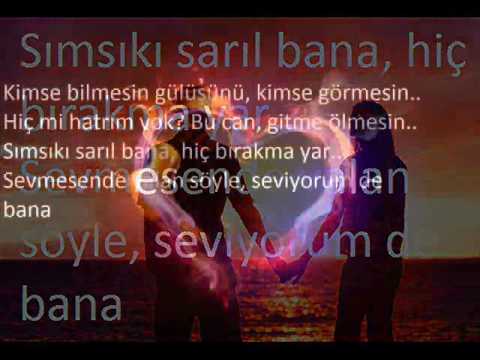 Bilal SONSES - Sarıl Bana Lyrics