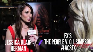 Jessica Blair Herman "Kim Goldman"  at the premiere of FX's The People v. O.J. Simpson #ACSFX Content