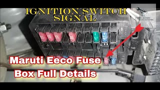 Maruti Suzuki 🎯 Eeco Fuse Box Details ✅ Explained || Eeco Fuse Box Diagnose #fuse #eeco #wiring