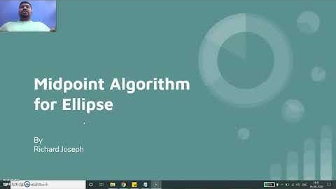 Midpoint Algorithm for Drawing Ellipse in Computer Graphics
