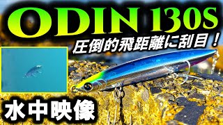 【水中映像】オーディン130S　ぶっ飛びルアーでシーバスも青物も射程圏内！圧倒的飛距離で狙い撃ち！バスデイ ODIN130S
