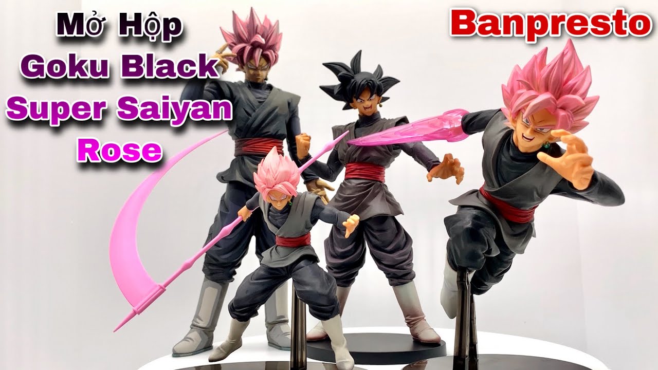 Mô Hình ROS Pink Black Goku Siêu Đẹp Cao 30cm