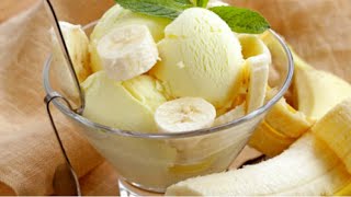طريقة عمل آيس كريم الموز بالبيت  | banana ice cream