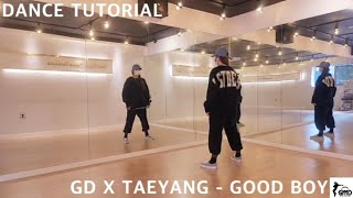 GD X TAEYANG - GOOD BOY 카운트 거울모드 안무배우기 (mirrored tutorial)