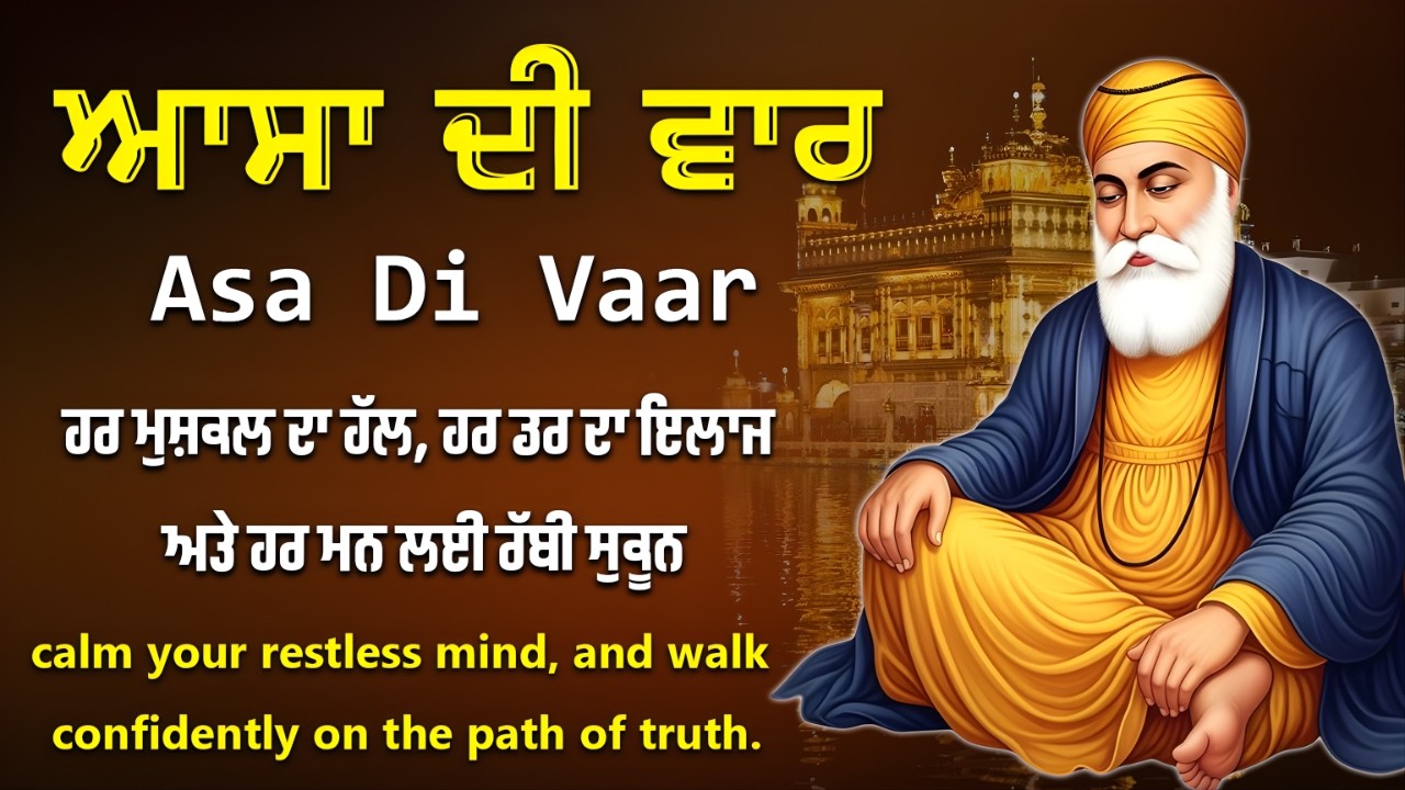 ਆਸਾ ਦੀ ਵਾਰ ਪਾਠ – Daily Nitnem Gurbani Recitation - Remove Negativity & Find Peace #gurbani