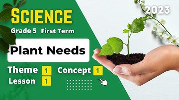 Grade 5 | Science | Unit 1 - Concept 1 - Lesson 1 - Plant Needs