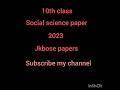 class 10th social science paper 2023 jkbose #viralshort #exam #paper