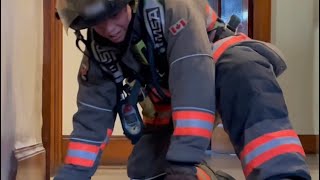 Firefighter Search Technique: Tripod Position
