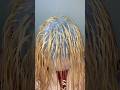 DIY highlights using silicon cap #haircolor #hairtransformation #trending